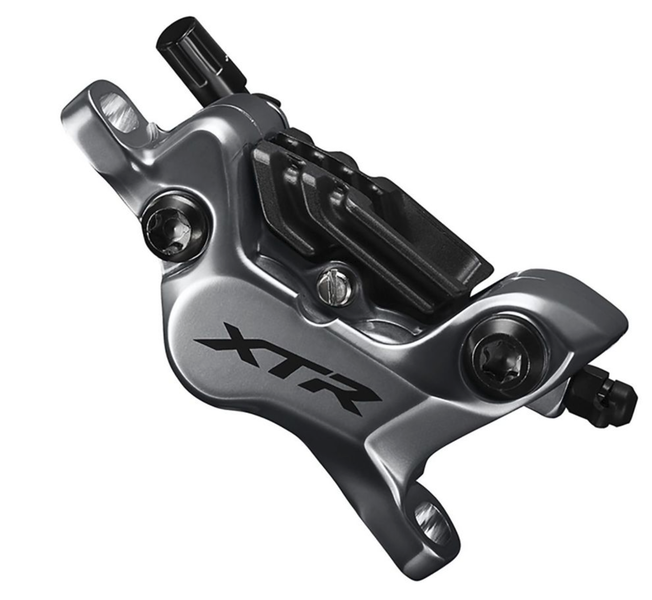 Shimano Shimano XTR BL- M9120/BR-M9120 Disc Brake and Lever - Front Hydraulic Post Mount Finned Metal Pads Gray