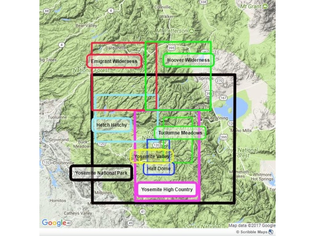 Tom Harrison Tom Harrison Maps Yosemite High Country