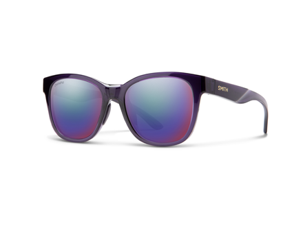 Smith Smith Optics Caper Sunglasses Crystal Midnight/Chromapop Polarized Violet Mirror Smith Smith Optics Caper Sunglasses Crystal Midnight/Chromapop Polarized Violet Mirror