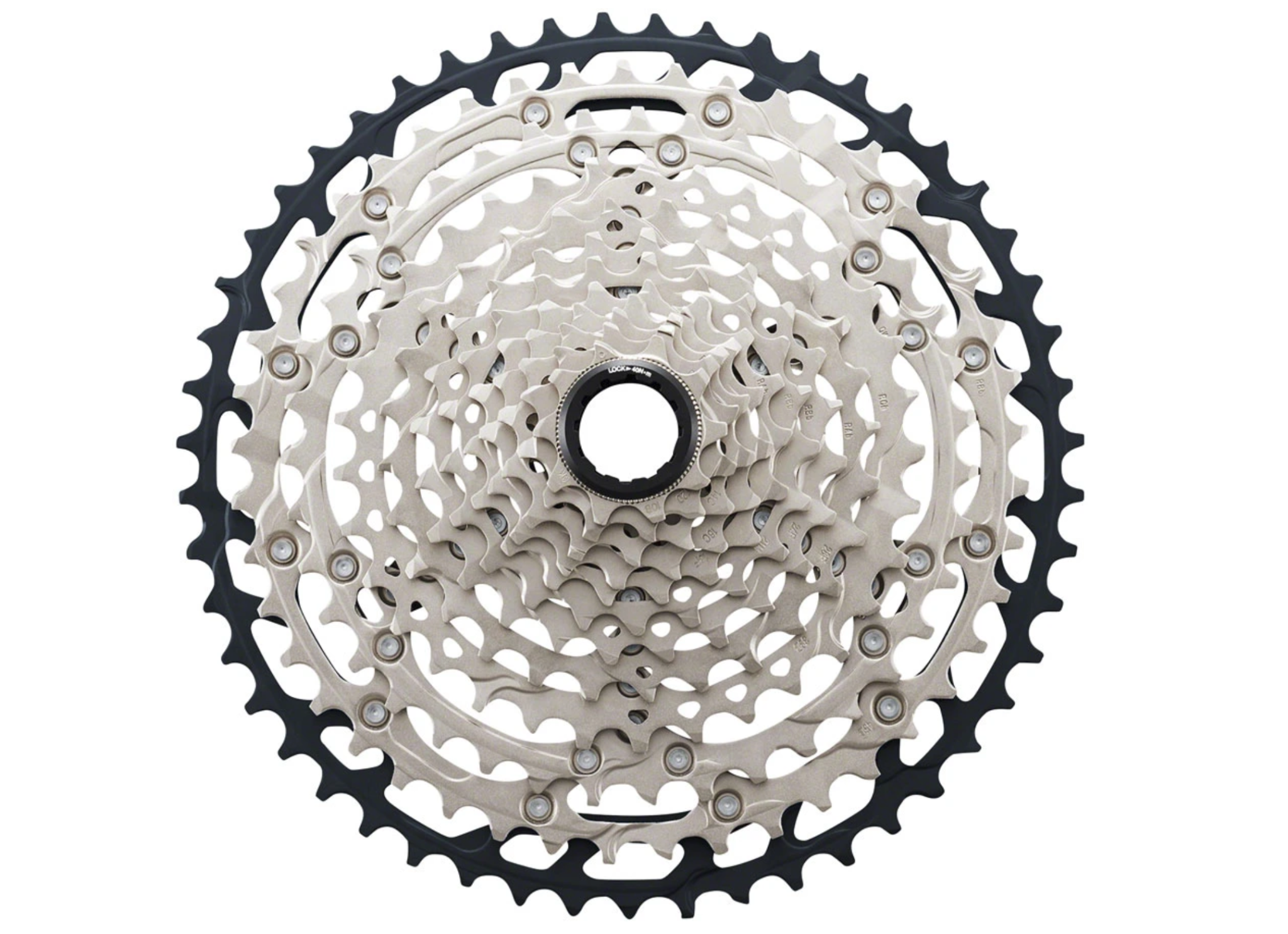 Shimano Shimano SLX CS-M7100 Cassette - 12-Speed, 10-45t, Silver/Black, Micro Spline