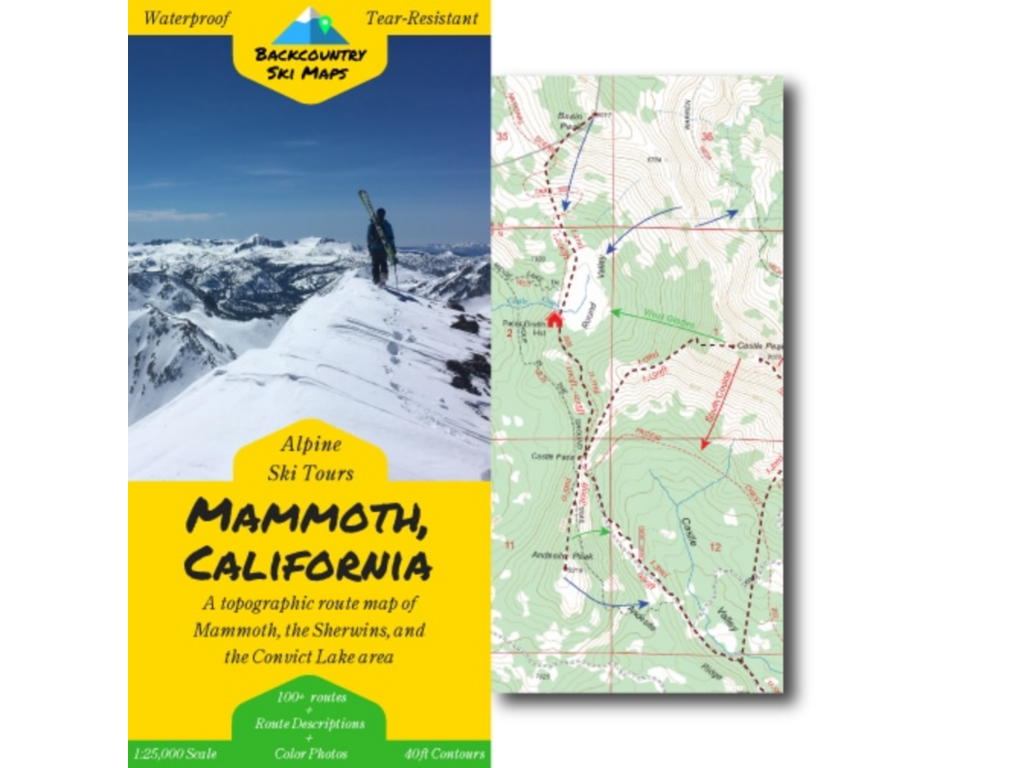 BackCountry Ski Maps Mammoth California