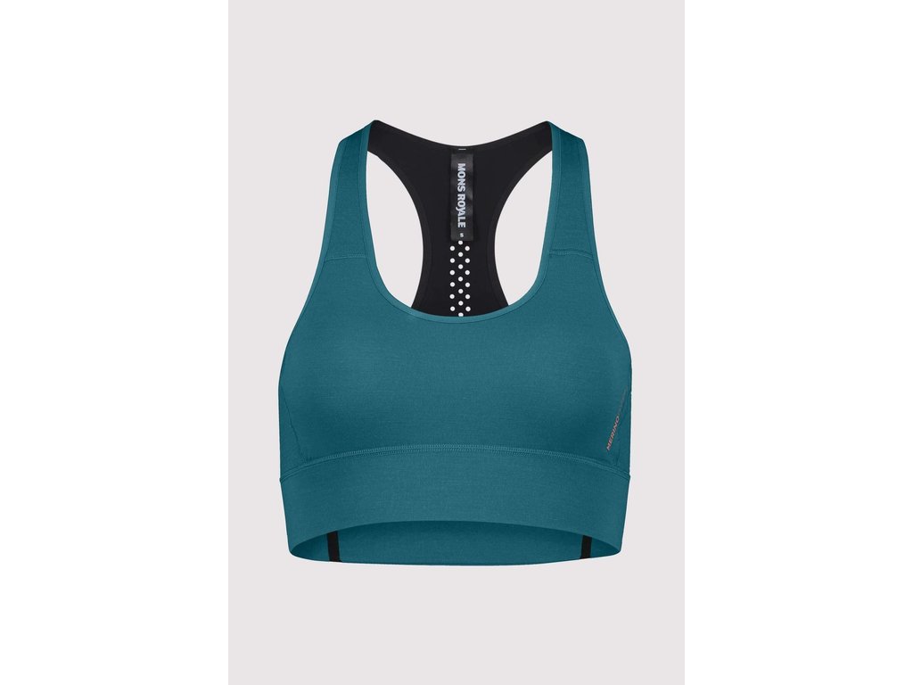 Mons Royale - Women's Stratos Merino Shift Sports Bra - Sports bra - Black  | S