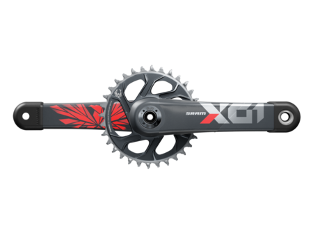 SRAM SRAM Crankset X01 Eagle Boost 148 DUB 12s 175 w Direct Mount 32T X-SYNC 2 Chainring Lunar Oxy C2