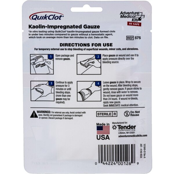 Adventure Medical Kit Adventure Medical QuikClot Gauze 3"x4