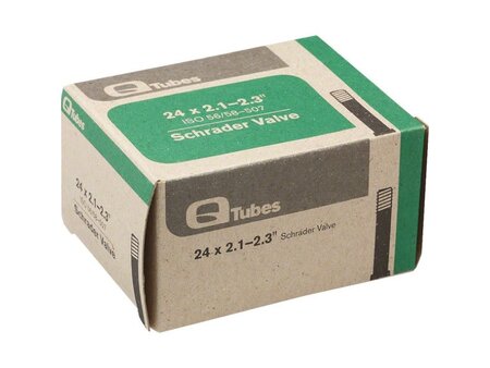 Q-Tubes Teravail 24" x 2.5-2.80" Schrader Valve Tube Low Lead Valve