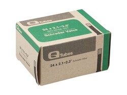 Q-Tubes / Teravail 24" x 1.5-1.75" Schrader Valve Tube 150g *Low Lead Valve*