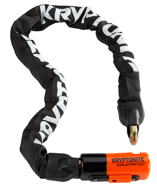 Kryptonite Kryptonite Evolution 4 Chain Lock 1090 Key, 10mm x 90cm (3') Black