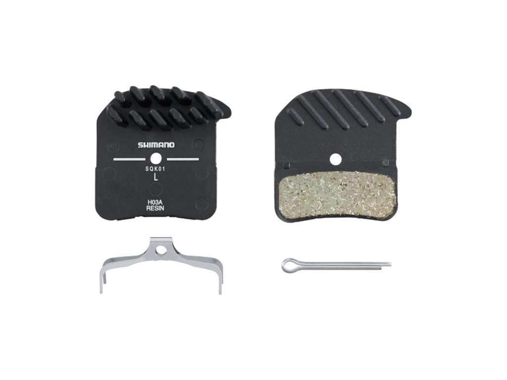 Shimano Shimano H03A Resin Disc Brake Pads and Spring with Fins