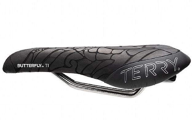 Terry Butterfly Ti Saddle - Titanium, Black, Women's