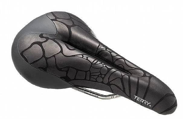 Terry Butterfly Ti Saddle - Titanium, Black, Women's