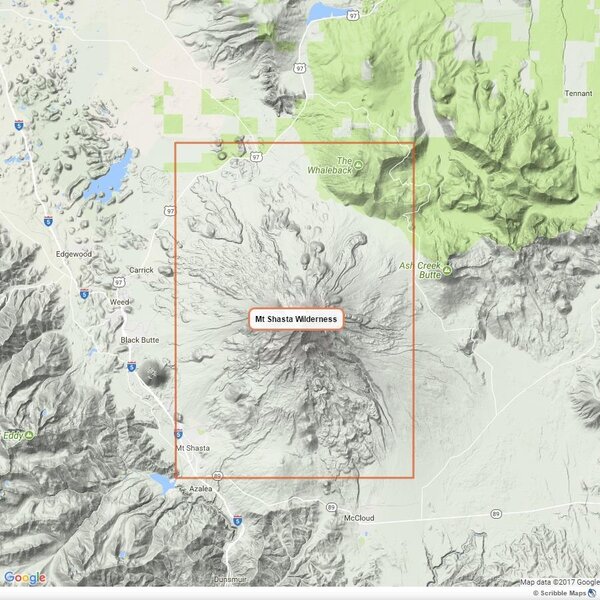 Tom Harrison Tom Harrison Maps Mt. Shasta Wilderness Map