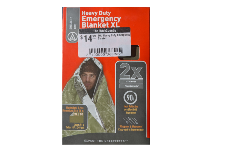 SOL SOL Heavy Duty Emergency Blanket XL