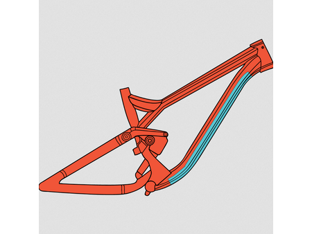 RideWrap RideWrap Essential Downtube Frame Protection Kit - Gloss