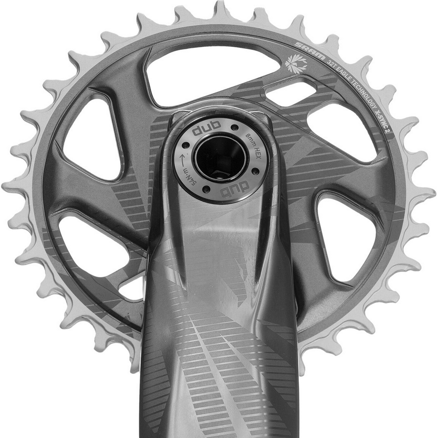 SRAM SRAM GX Eagle DUB Crankset 170mm 12Sp 32T DM 52mm Chainline Lunar