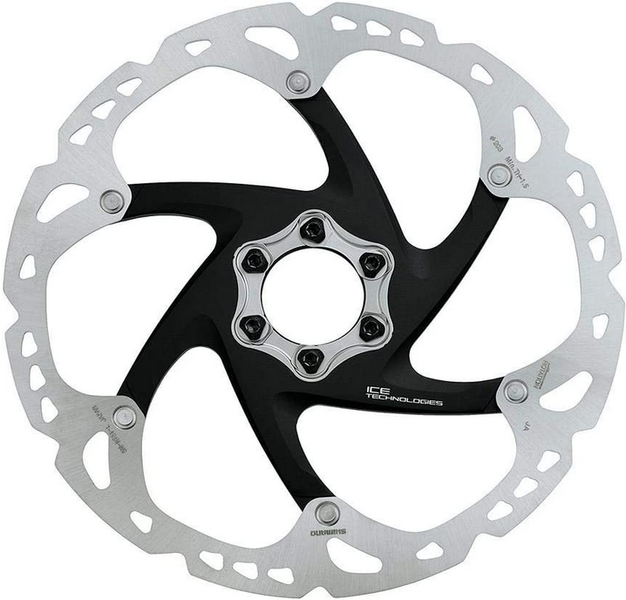 Shimano Shimano Deore XT SM-RT86-S Disc Brake Rotor 160mm 6-Bolt Silver/Black