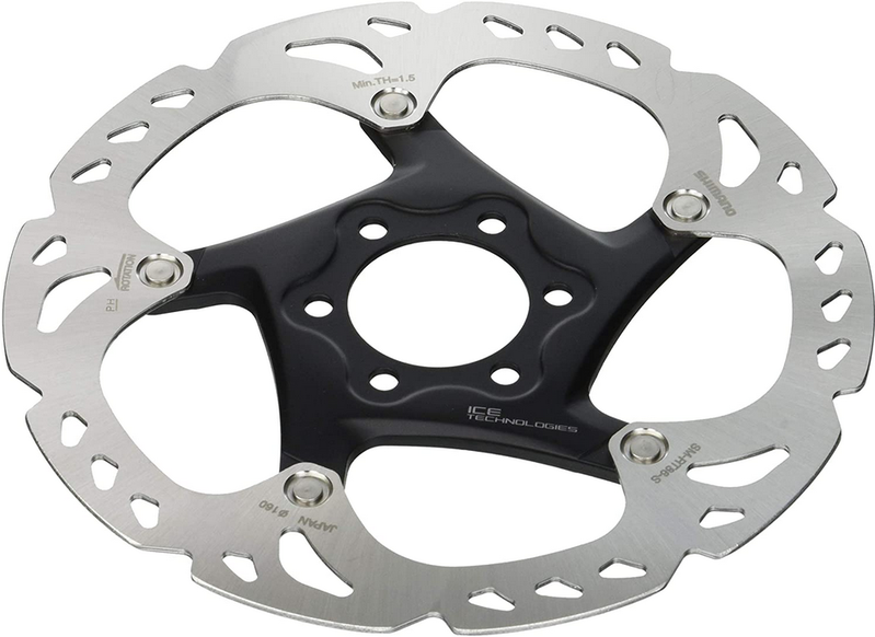 Shimano Shimano Deore XT SM-RT86-S Disc Brake Rotor 160mm 6-Bolt Silver/Black