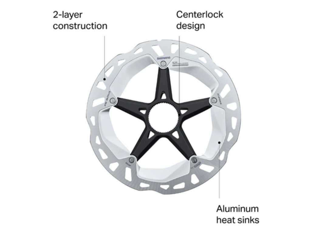 Shimano Shimano Rotor RT-EM810, L 203mm w/Lock ring, External Spline