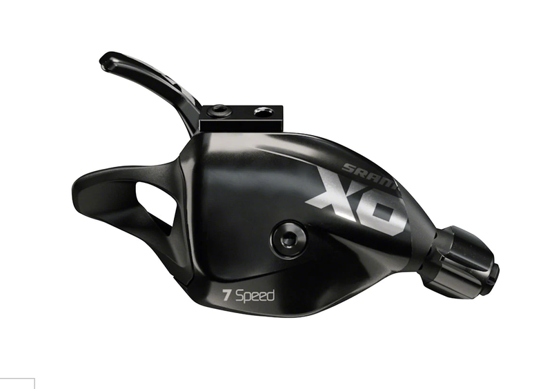 SRAM SRAM X01 DH X-Actuation Trigger Shifter 7-Speed Rear w/Clamp Black A2