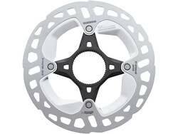 Shimano Shimano Deore XT RT-MT800-SS Disc Brake Rotor with External Lockring 140mm Center Lock Silver/Black