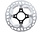 Shimano Shimano Deore XT RT-MT800-SS Disc Brake Rotor with External Lockring 140mm Center Lock Silver/Black