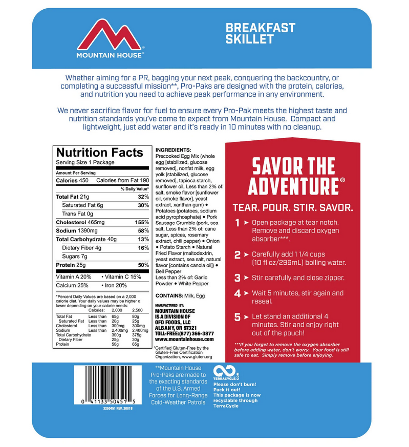 Mountain House Mountain House Breakfast Skillet Pro-Pak (GF)