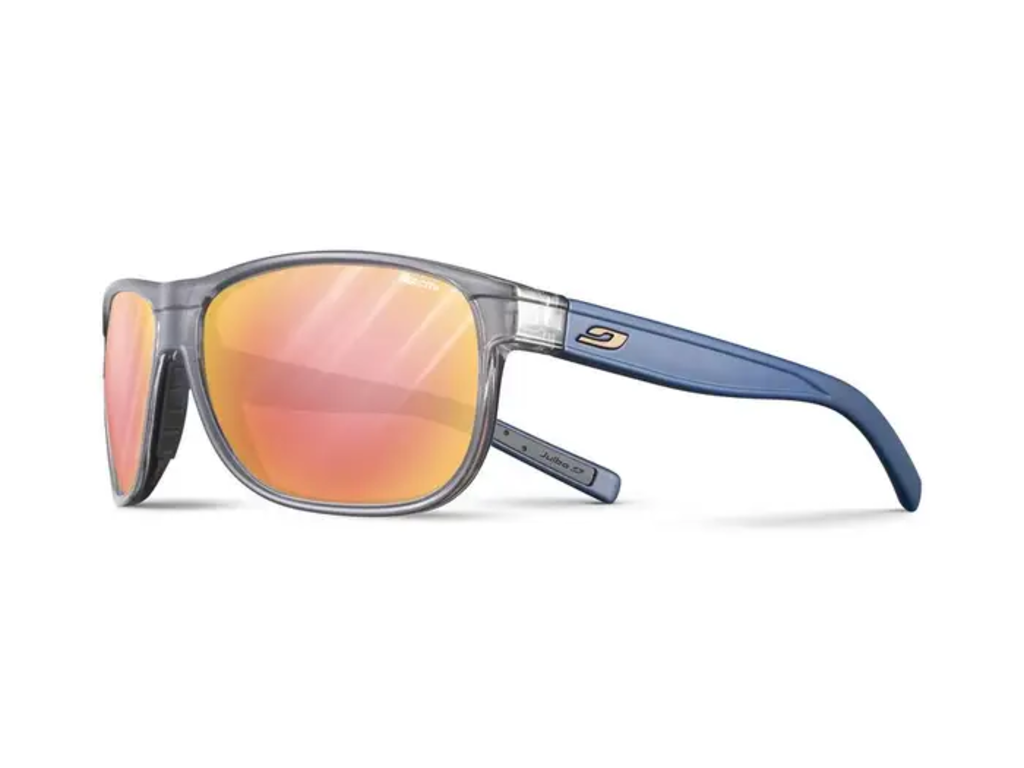 Julbo Julbo Renegade M Sunglasses Shiny Translucent Grey/Blue W/Reactiv 2-3 GC