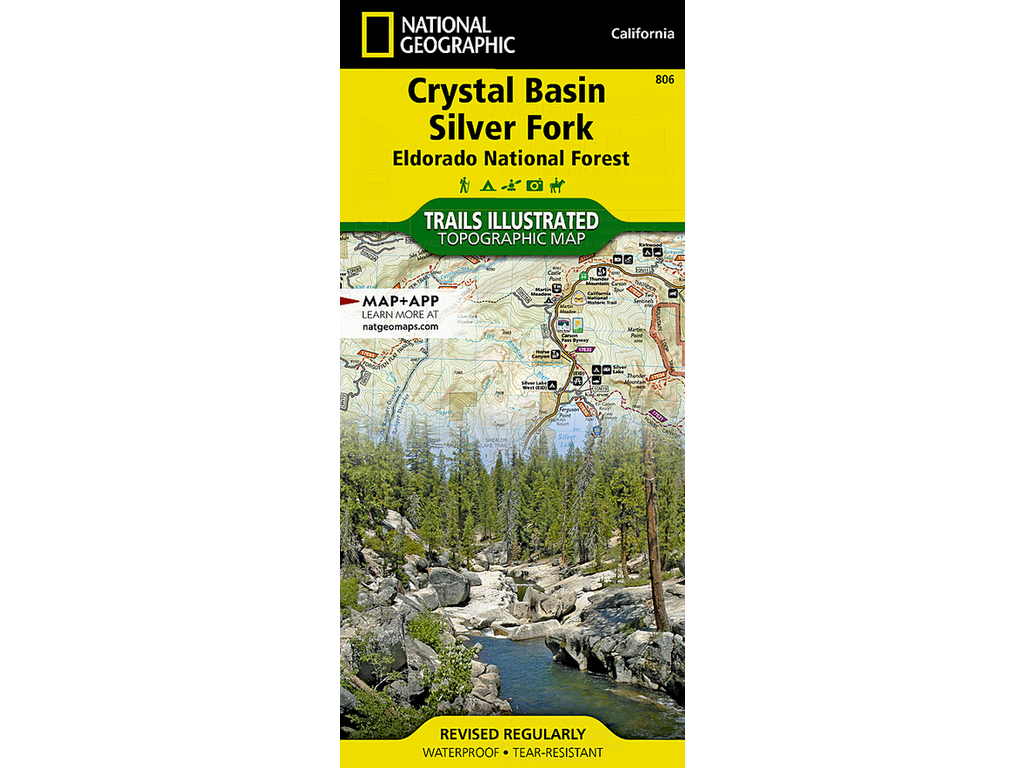 National Geographic Crystal Basin Silver Fork Map