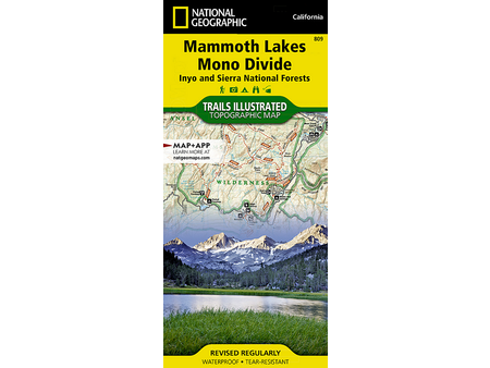 National Geographic National Geographic Mammoth Lakes Mono Divide Map #809