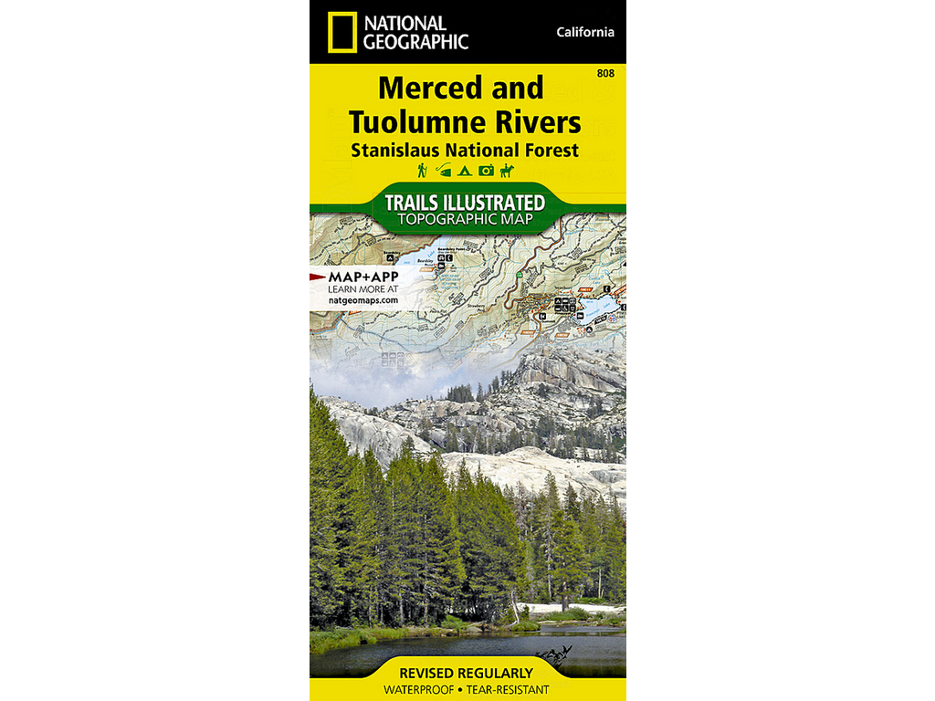 National Geographic Merced & Tuolumne Rivers Map