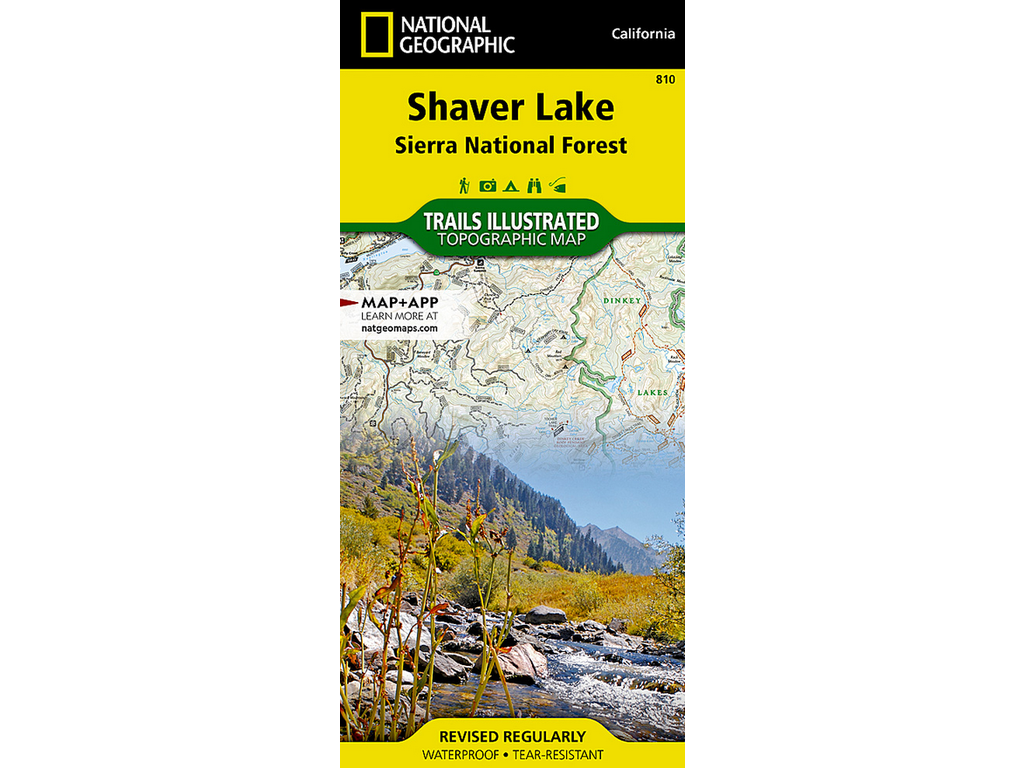 National Geographic National Geographic Shaver Lake Map #810