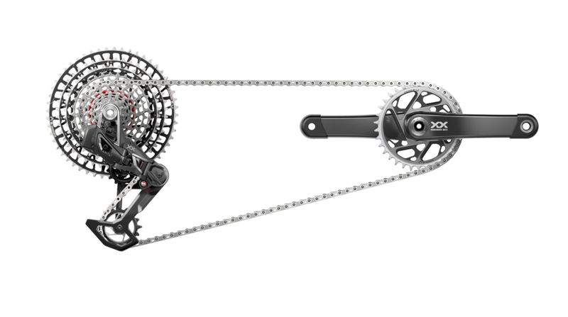SRAM GROUP KIT SRAM XX EAGLE T-TYPE AXS RD/TRIGGER-SHIFTER/CRANK DUB 12s-170x32DM/CHAIN/CASS 10-52 BK
