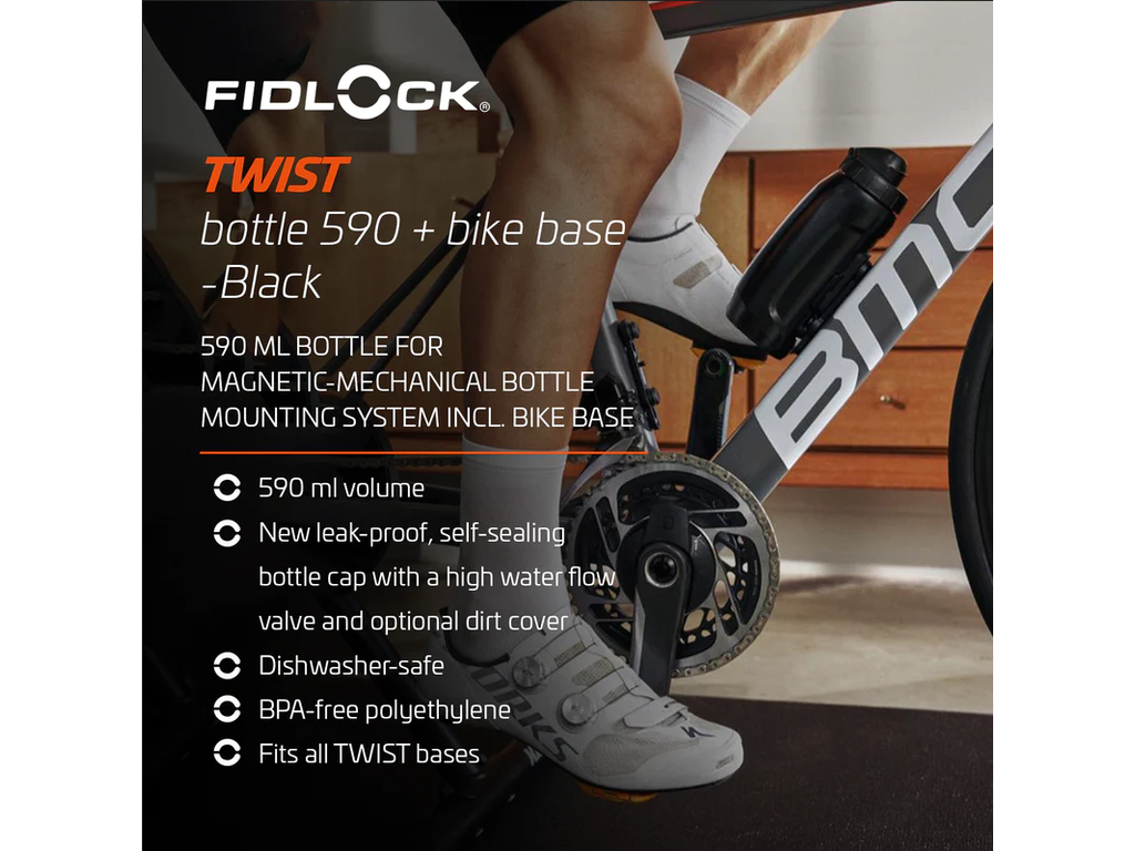 Fidlock Twist 590 Water Bottle 20oz Smoke