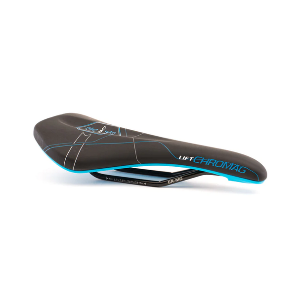 Chromag Chromag, Lift, Saddle, 280 x 140mm, Unisex, 290g, Black/Blue