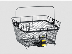 Topeak Topeak Rear Rack Mounted Wire Basket Black 15.9X13.2X9.5" Works With Mtx Quicktrack System