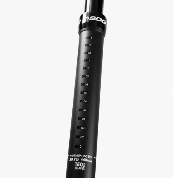 SDG Tellis Dropper Seatpost - 34.9mm 170mm Black