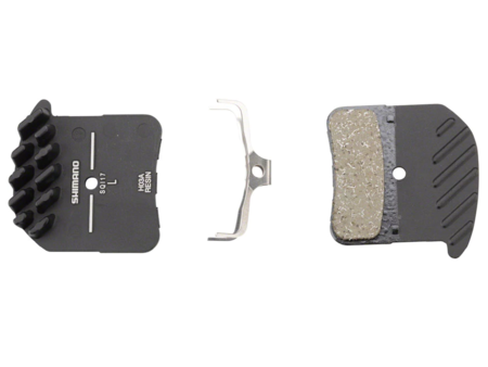 Shimano Shimano H03A-RF Disc Brake Pad and Spring - Resin Compound, Finned Alloy Back Plate, One Pair