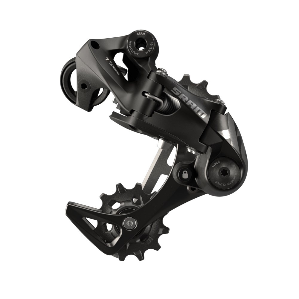SRAM SRAM X01 DH Rear Derailleur - 7-Speed, Short Cage, Black, with Clutch, A3