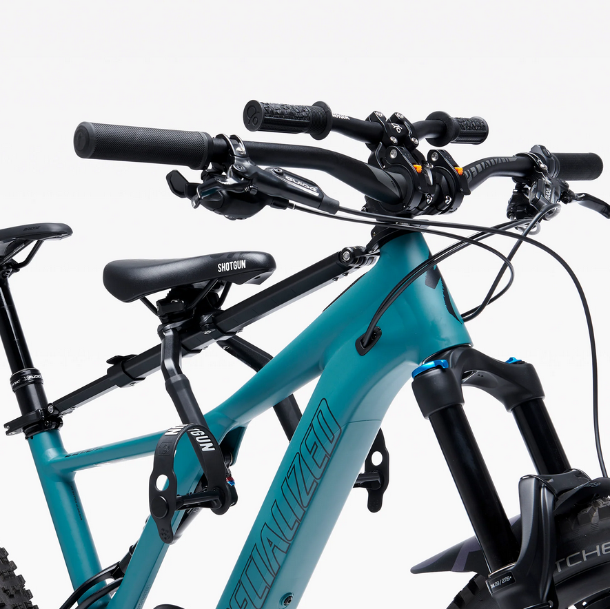 Kids Ride Shotgun Shotgun Pro Child Bike Seat + Handlebars Combo Zero Frame