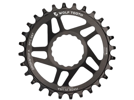 Wolf Tooth Components Wolf Tooth Elliptical DM Chainring 32t RaceFace/Easton CINCH rop-Stop A For Boost Cranks 3mm Offset Black