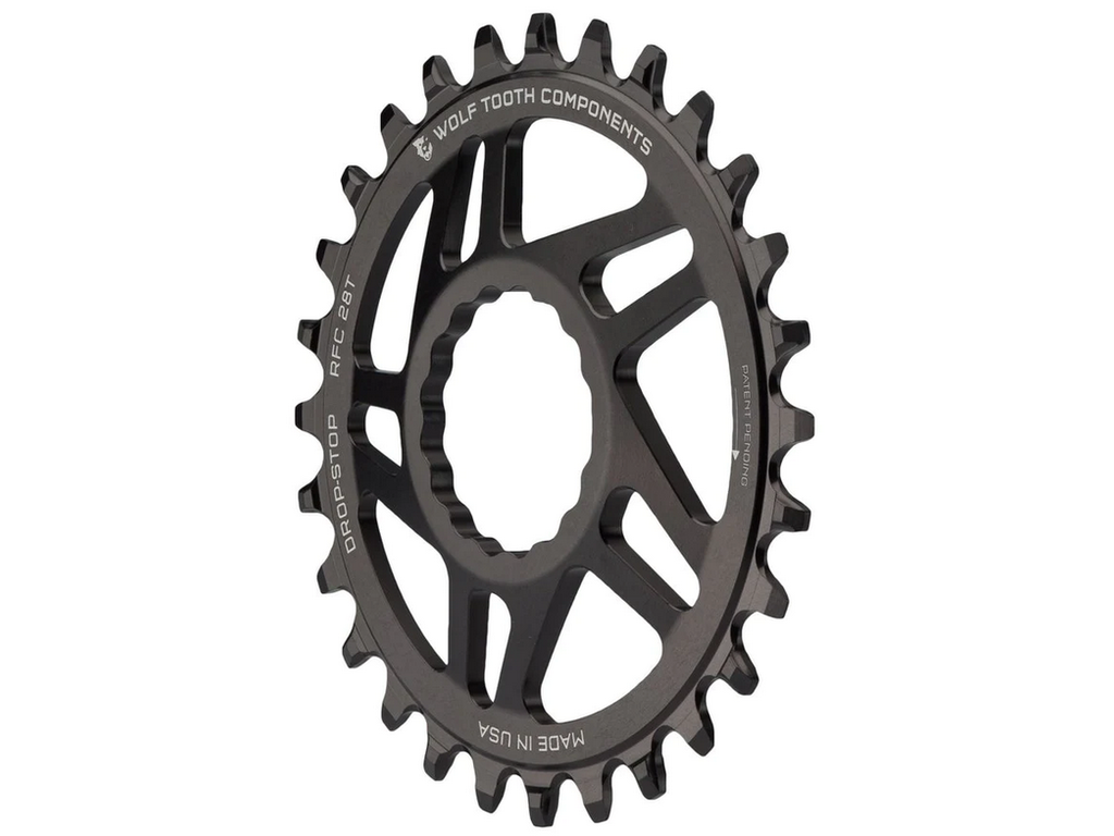 Wolf Tooth Components Wolf Tooth Elliptical DM Chainring 32t RaceFace/Easton CINCH rop-Stop A For Boost Cranks 3mm Offset Black