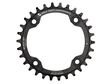 Wolf Tooth Components Wolf Tooth 96 Symmetrical BCD Chainring  32t 96 BCD 4-Bolt Eagle Compatible Black
