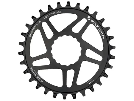 Wolf Tooth Components Wolf Tooth Elliptical DM Chainring 30t RaceFace/Easton CINCH Drop-Stop A For Boost Cranks 3mm Offset Black