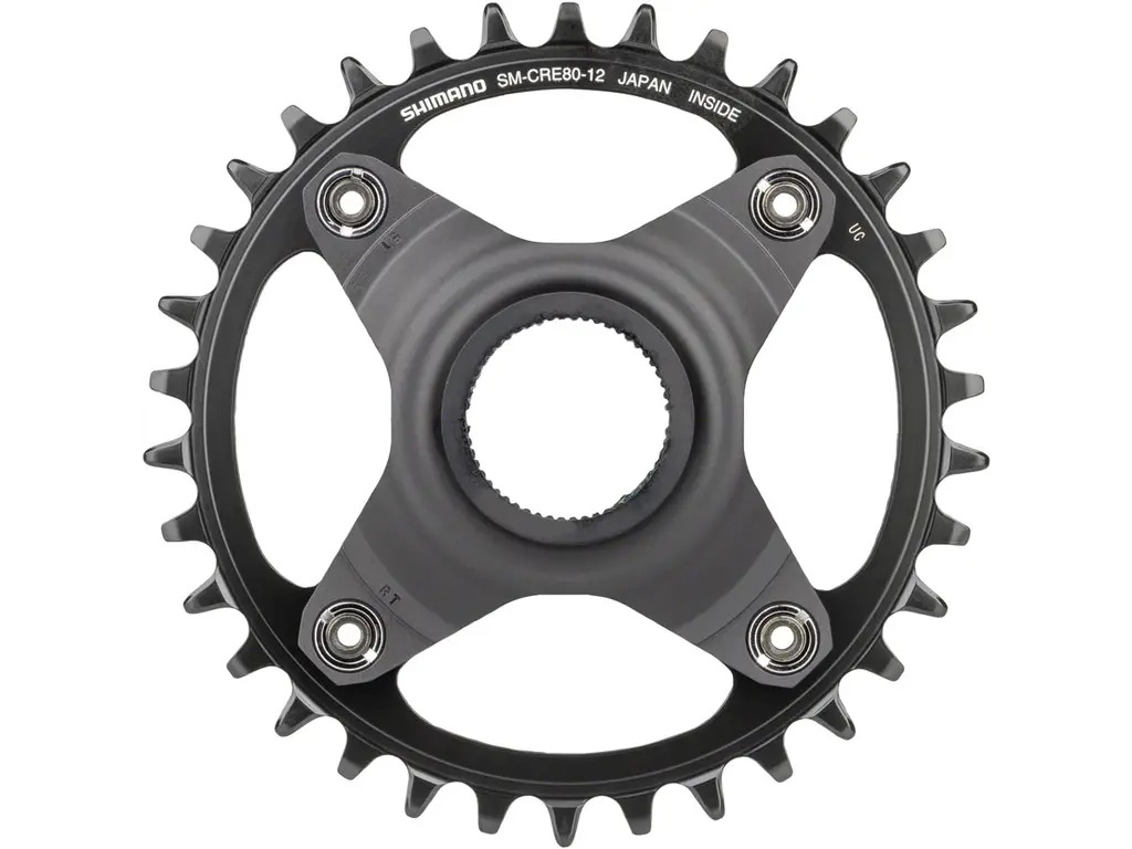 Shimano Shimano Chainring STEPS SM-CRE80-12-B - 34T Without Chainguard 55mm Chainline Black