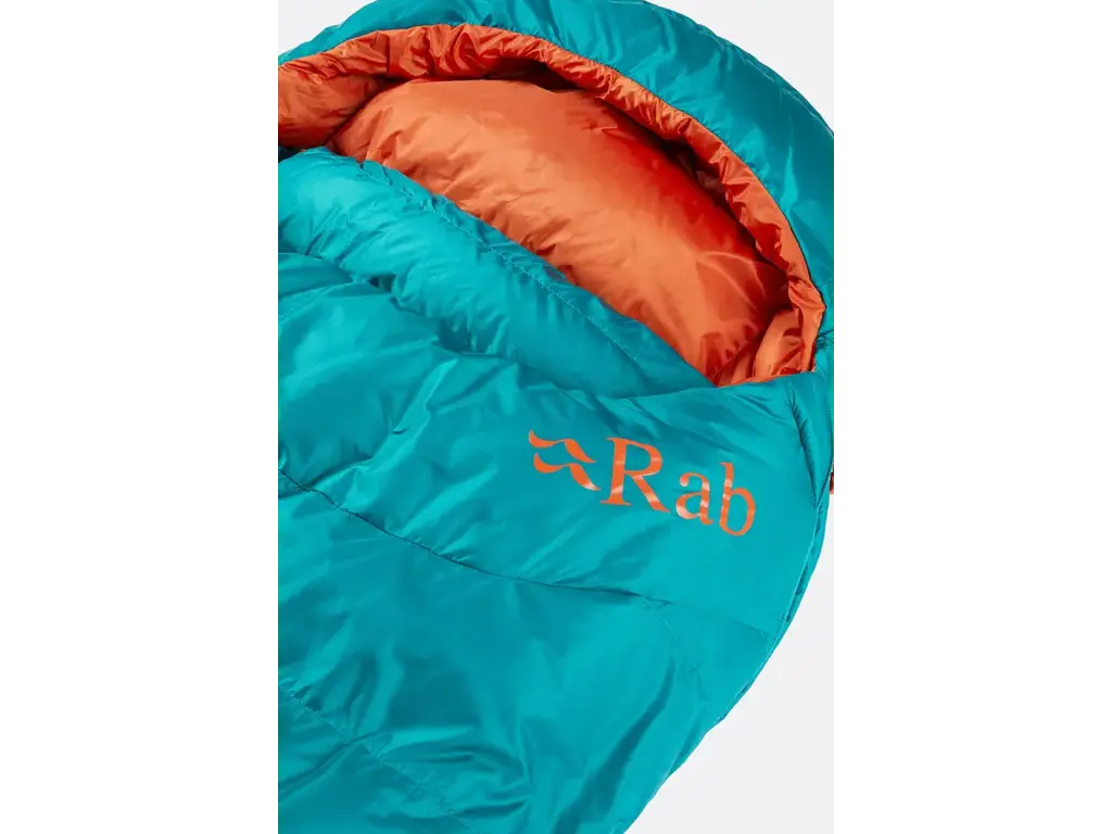 Rab USA Rab W's Ascent 500 Sleeping Bag  Marina Blue Regular Left Zip