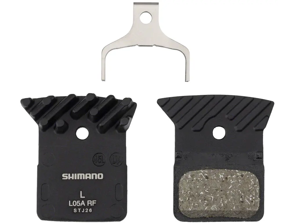 Shimano Shimano L05A-RF Disc Brake Pad and Spring Resin Compound Finned Alloy Back Plate