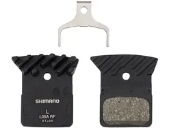 Shimano Shimano L05A-RF Disc Brake Pad and Spring - Resin Compound, Finned Alloy Back Plate, One Pair