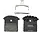 Shimano Shimano J05A-RF Disc Brake Pad and Spring - Resin Compound, Finned Aluminum Back Plate