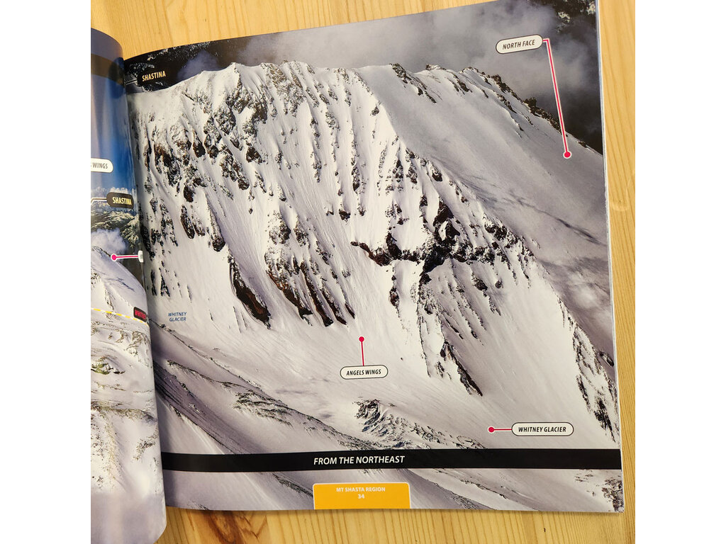 Alpenglow Publishing Studio Lassen & Shasta Ski Atlas by Dexter Burke