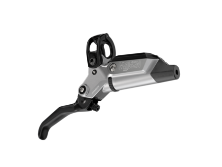 SRAM SRAM Maven Ultimate Stealth Disc Brake/Lever - Rear, Post Mount, 4-Piston, Carbon Lever, Titanium Hardware, Black/Silver, A1