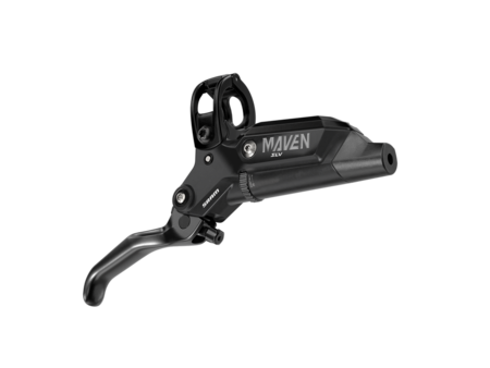 SRAM SRAM Maven Silver Disc Brake and Lever - Front, Post Mount, 4-Piston, Aluminum Lever, SS Hardware, Black, A1